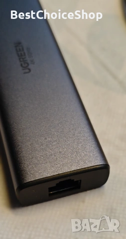 UGREEN 7-в-1 USB C Хъб Етернет Док с 4K HDMI, 100W PD, Съвместим с MacBook, iPhone, снимка 8 - Кабели и адаптери - 53514746
