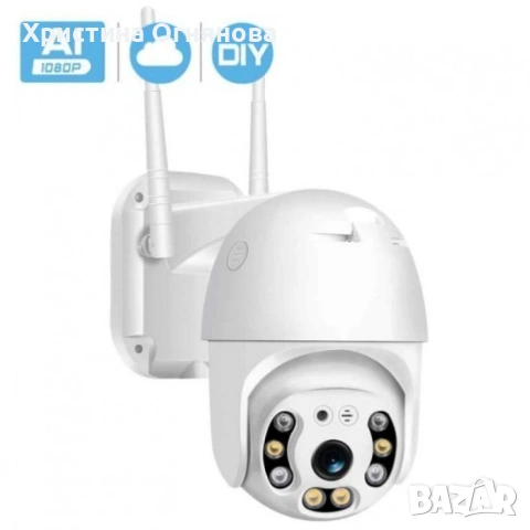 Водоустойчива, безжична камера с нощно видеонаблюдение и запис на карта, снимка 3 - Камери - 53804697