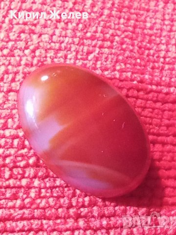 ГОЛЯМ ЮВЕЛИРНО ШЛИФОВАН КАРНЕОЛ КАБОШОН за ВГРАЖДАНЕ в ПРЪСТЕН БИЖУ 24317, снимка 5 - Други - 35596753