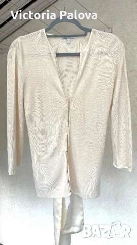 Дизайнерска копринена жилетка APART с пандели ( ленти) отзад, снимка 12 - Жилетки - 53225647