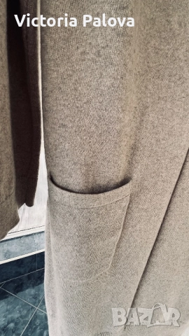 Луксозна зимна рокля органик памук 70% и кашмир 30%, снимка 6 - Рокли - 52651557