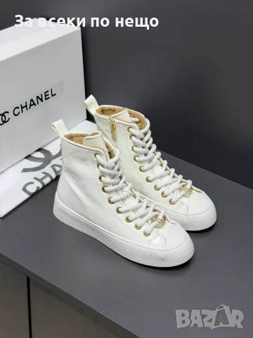 Chanel Дамски Боти Тип Спортно-Елегантни Кецове Шанел - Различни Цветове Код E178, снимка 13 - Дамски боти - 55948183