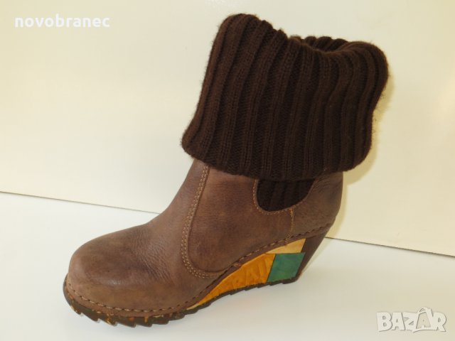 Art Shoes 37/38 боти естествена кожа, снимка 2 - Дамски боти - 35907535