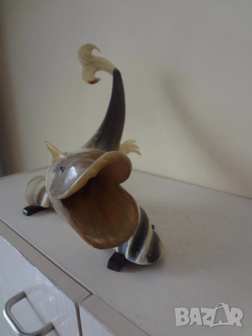 Фигура на риба - статуетка от животински рога, снимка 12 - Колекции - 53344555