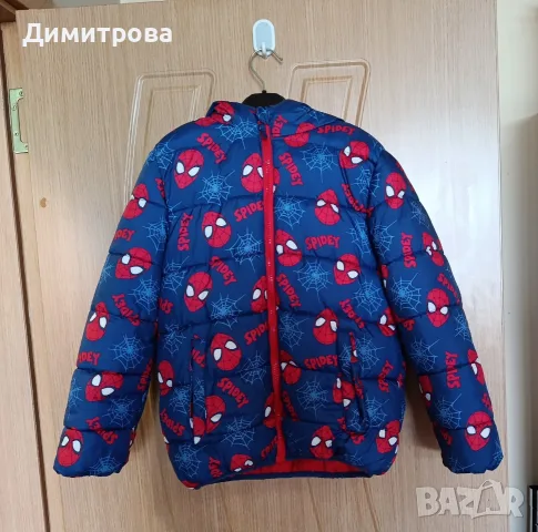 Детско зимно яке със Спайдърмен размер 134см, снимка 2 - Детски якета и елеци - 56287742