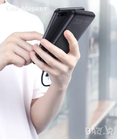 Ултра тънко преносимо зарядно устройство KUULAA power bank 10000mAh - TV500, снимка 11 - Външни батерии - 49242826