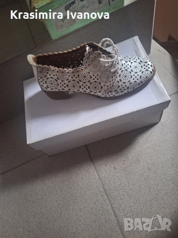 нови обувки Мегияс естествена кожа с перфорация, снимка 3 - Дамски ежедневни обувки - 52814539
