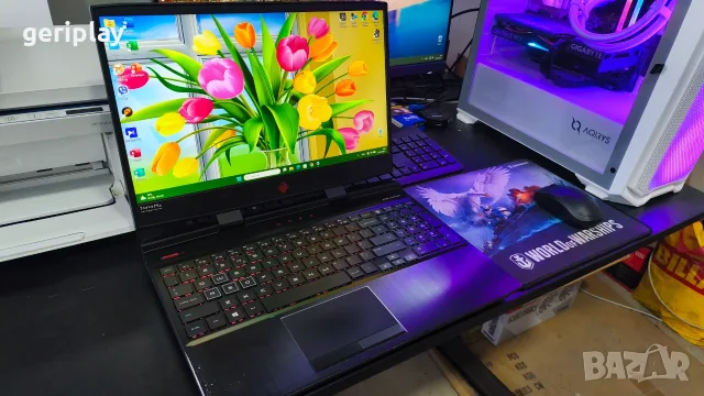 Геймърски 15.6” IPS 144Hz Лаптоп HP Omen с Intel i7 / RTX 2060 / 24Gb RAM / SSD 1Tb