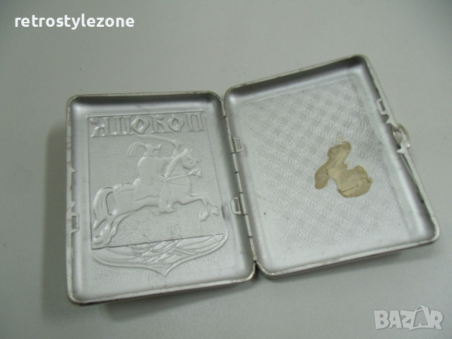 № 6116 стара метална табакера - Полоцк , снимка 3 - Други ценни предмети - 36289632