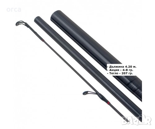 🎣 Въдица Osako Brivel Match 4.20 м – light мач за плувкарски риболов, снимка 2 - Въдици - 52849344