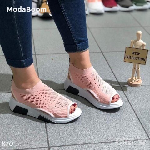 Равни дамски мрежести сандали , снимка 3 - Сандали - 41471468