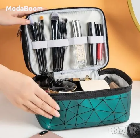 Козметичен органайзер на две нива за пътуване с дръжка, снимка 4 - Други стоки за дома - 48086893