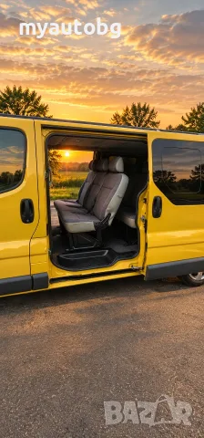 Бус под наем Renault Trafic 9 места ДЪЛГА БАЗА Ван под наем | Без депозит | Пътнически, снимка 4 - Rent a car - 55987513