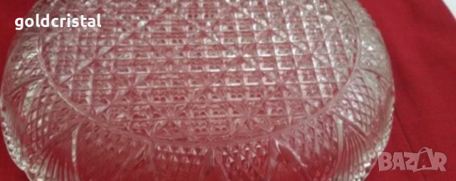 ретро стъклена купа фруктиера елипса , снимка 4 - Антикварни и старинни предмети - 18557722