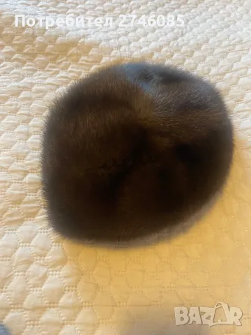 Дамска шапка визон