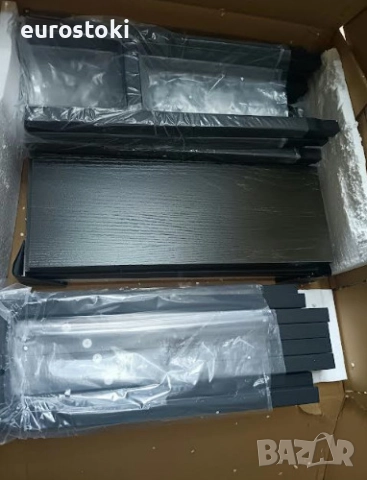 Конзолна маса VEDECASA с 2 зарядни станции, тънка конзолна маса за диван, спалня, коридор, индустриа, снимка 7 - Маси - 52777297