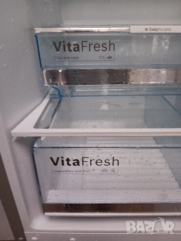 Иноксов комбиниран хладилник с фризер Бош Bosch А+++ с две години гаранция!, снимка 8 - Хладилници - 53346087