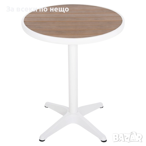 Маса Алекса Ф60 - цвят бял-натурал Код P1214