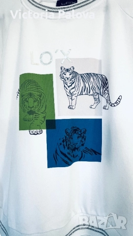 Свитшот с тигрови принтове  LOOXENT PETER HAHN, снимка 7 - Блузи с дълъг ръкав и пуловери - 52434241