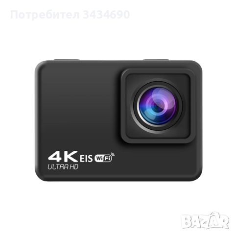Спортна камера 4K/60fps с функция EIS стабилизация на образа и WiFi 170 градуса /SPK067/, снимка 11 - Камери - 44513468