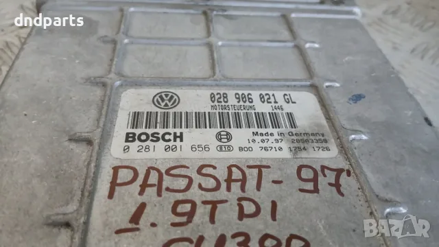 Компютър VW Passat 1.9 TDI 1997 028906021GL 0281001656 Volkswagen Passat (B5; B5.5) (1996-2005), снимка 2 - Части - 56155042