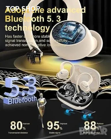 Нови Безжични Слушалки Bluetooth 5.3 LED Дисплей Бързо зареждане Подарък, снимка 7 - Bluetooth слушалки - 49444289