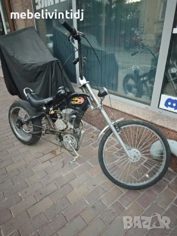 Вело мотоциклет (чопър) с 50cc двигател, снимка 3 - Мотоциклети и мототехника - 55868130
