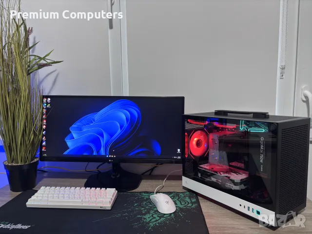 Геймърски сетъп/компютър Ryzen 5600XT/RTX4060 8GB/16 Ram/512 ssd/750 HDD/750W +Монитор и периферия, снимка 2 - Геймърски - 56166919