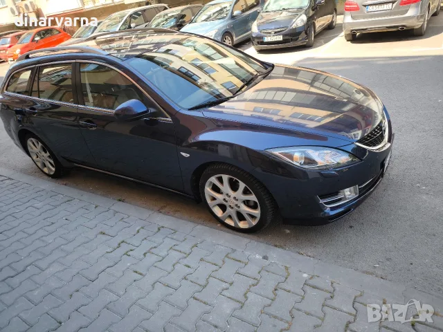 Мазда 6, тъмно син металик, снимка 5 - Автомобили и джипове - 56232100