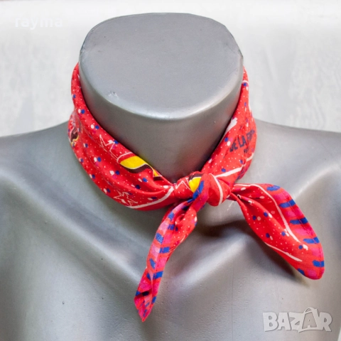 Ines De La Fressange/ La Parisienne копринен шал, снимка 3 - Шалове - 52098436