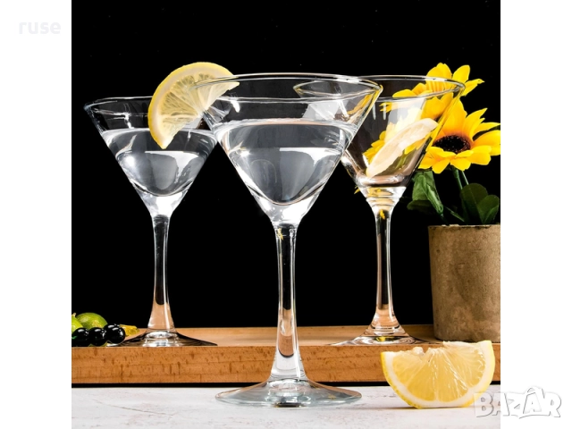 НОВИ! Комплект чаши за Мартини коктейл 6 броя, снимка 12 - Сервизи - 52519300