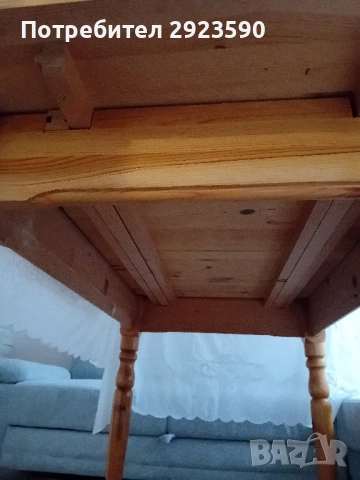 Дървена разтегателна трапезна маса, снимка 7 - Маси - 50800818