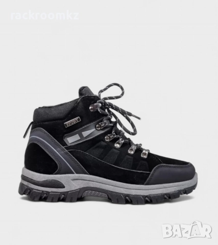 Юношески зимни боти в черно с дебела подметка и страничен цип – B2282-1, снимка 2 - Дамски боти - 52402174