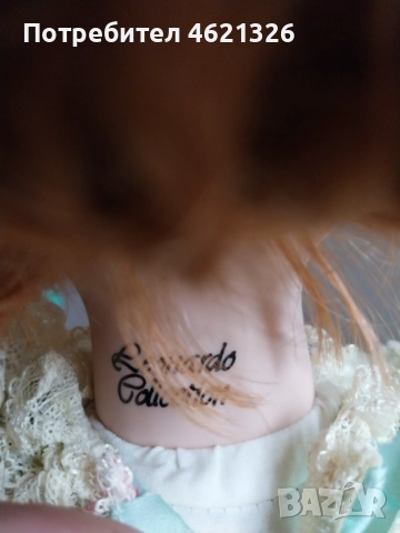 Порцеланова кукла Рона Leonardo колекционерско издание, снимка 11 - Декорация за дома - 52056431