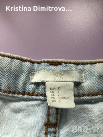 Дънкови къси гащи H&M, снимка 3 - Къси панталони и бермуди - 40821178