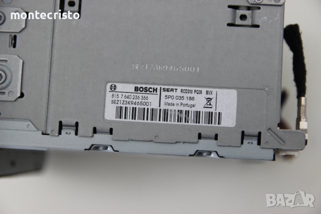CD RADIO Seat Altea facelift (2009-2015г.) 5P0035186 / 5P0 035 186 / касетофон, снимка 3 - Аксесоари и консумативи - 41894868
