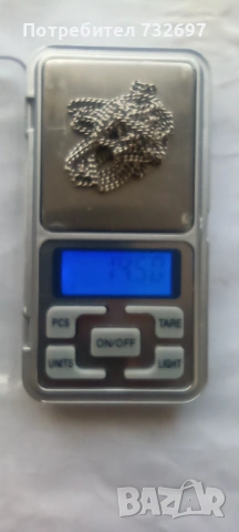 Сребърен синджир, снимка 2 - Бижутерийни комплекти - 53628529