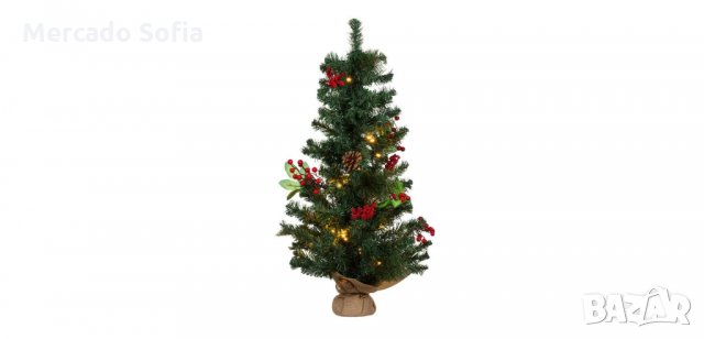 Коледно декоратично дръвче с 40 Led светлини , снимка 1 - Декорация за дома - 34736719