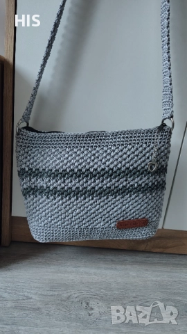 Дамски плетени чанти, луксозни, хендмейд с подплата и джоб, различни модели , снимка 18 - Чанти - 40479208