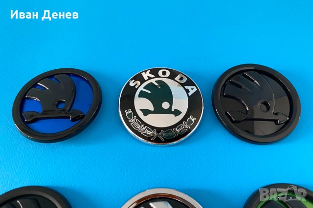 Skoda емблема Шкода fabia superb octavia 1.9tdi quadic капак стикер, снимка 4 - Аксесоари и консумативи - 34402081