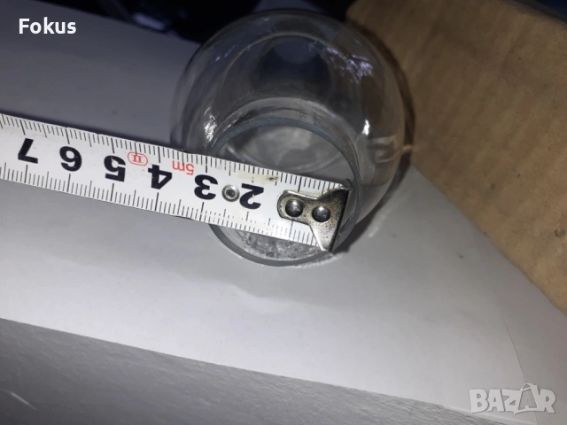 Лампено шише - калиево стъкло за газена лампа, снимка 6 - Антикварни и старинни предмети - 53278987