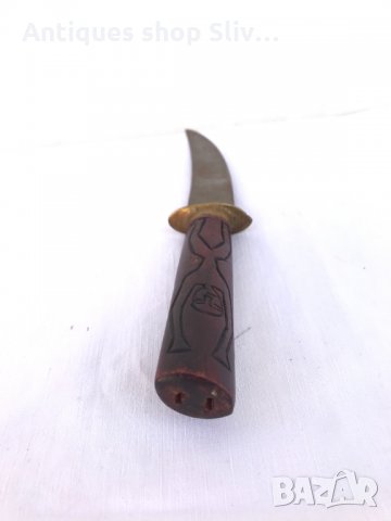 Стар африкански нож №0904, снимка 4 - Антикварни и старинни предмети - 34311488