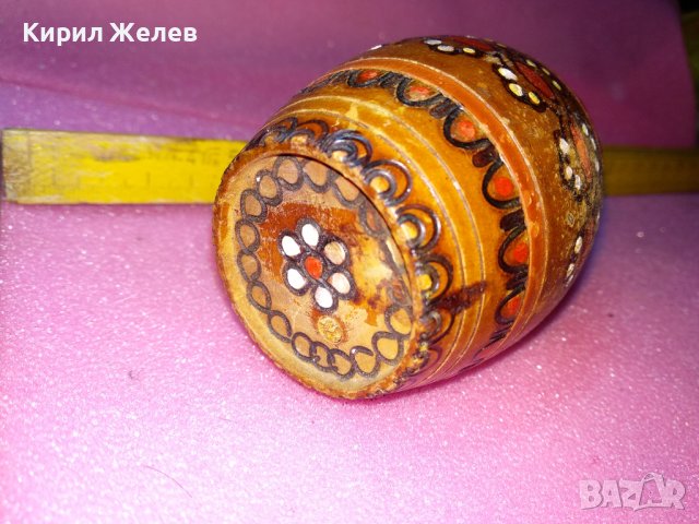 СТАР ЕТНО ПИРОГРАФИРАН СУВЕНИР БУРЕНЦЕ РЪЧНА ИЗРАБОТКА За ТЕМАТИЧНА ДЕКОРАЦИЯ 24078, снимка 3 - Декорация за дома - 44185551