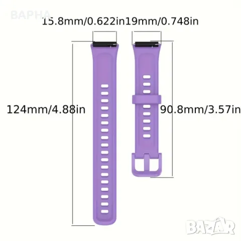 Силиконова Каишка За Huawei Band 7, снимка 3 - Смарт гривни - 49218296
