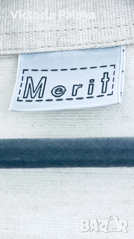 Свободна риза MERIT, лен и памук, снимка 5 - Ризи - 51240350