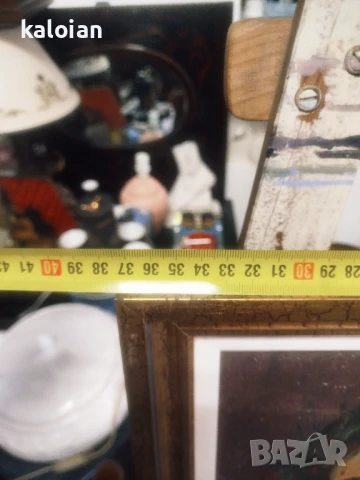 Garay 1902 г. Масло на платно, няма скъсано, частично е реставрирана. Размери с дървената рамка от с, снимка 8 - Картини - 51285907