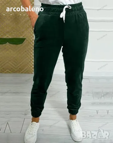 Дамски есенно-зимен ежедневен панталон с еластична талия, 5цвята , снимка 4 - Панталони - 47933036