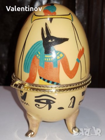 Порцеланово яйце в стил Феберже , снимка 3 - Декорация за дома - 44292686