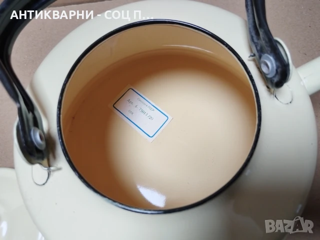 Соц НОВ Емайлиран Руски Чайник. , снимка 6 - Антикварни и старинни предмети - 50823387