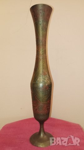 Стара месингова ваза Индия. , снимка 5 - Антикварни и старинни предмети - 41868155